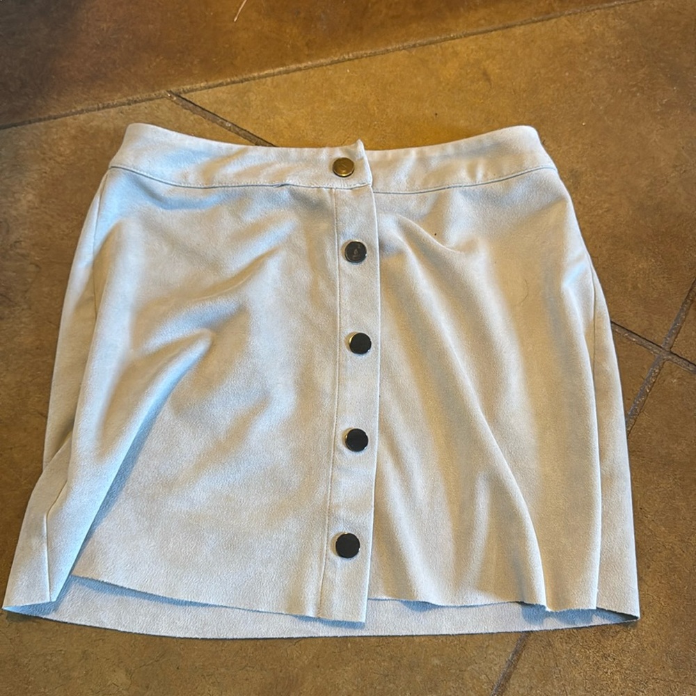 Suede Mini Skirt